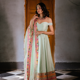 Sample Sale: Pista Green Signature Anarkali