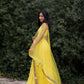 Sonny Ruched Yellow Lehenga