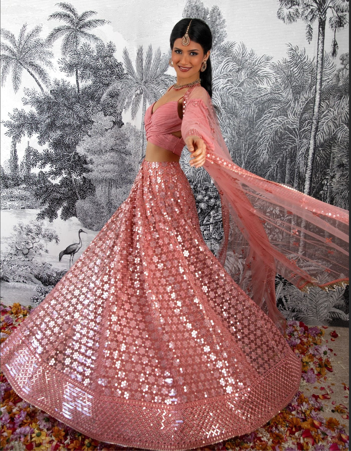 Sample Sale: Dahlia Pink Lehenga