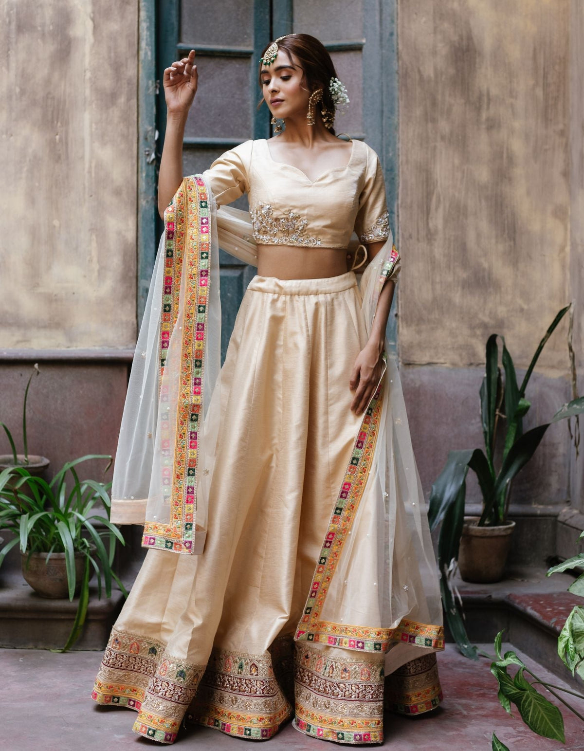 Sample Sale: Champagne Gold Signature Lehenga