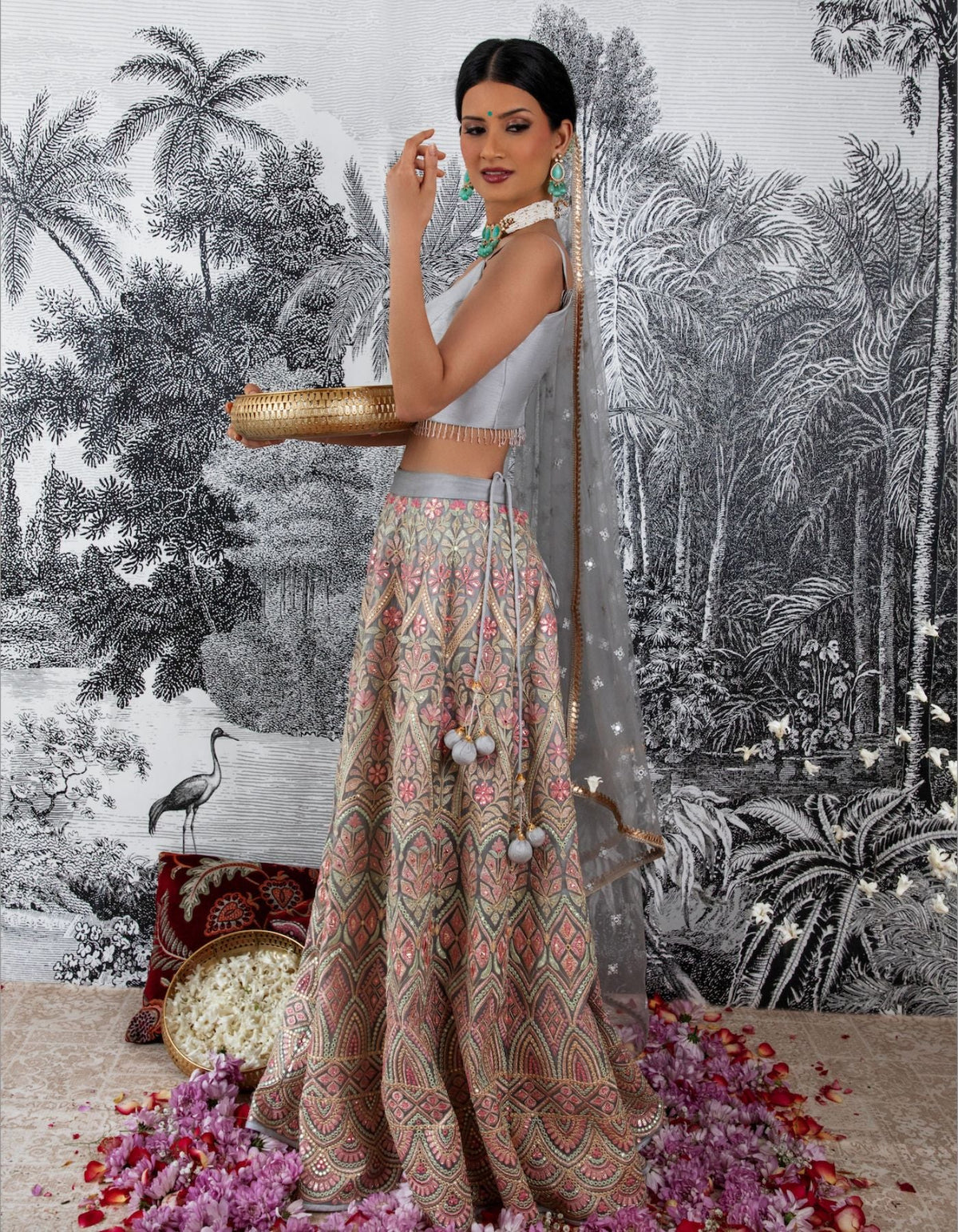 Aria Grey Lehenga