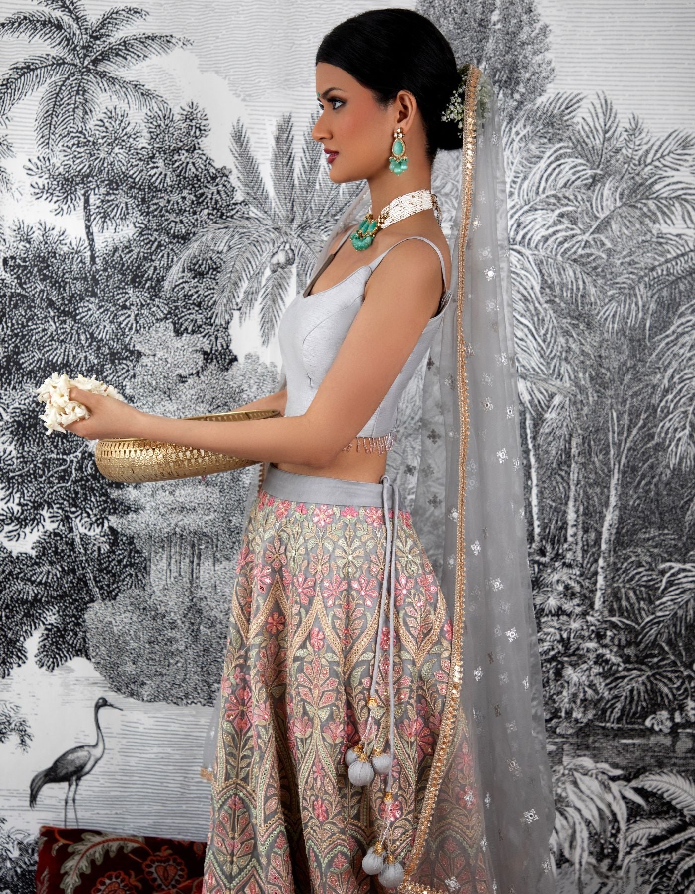 Aria Grey Lehenga