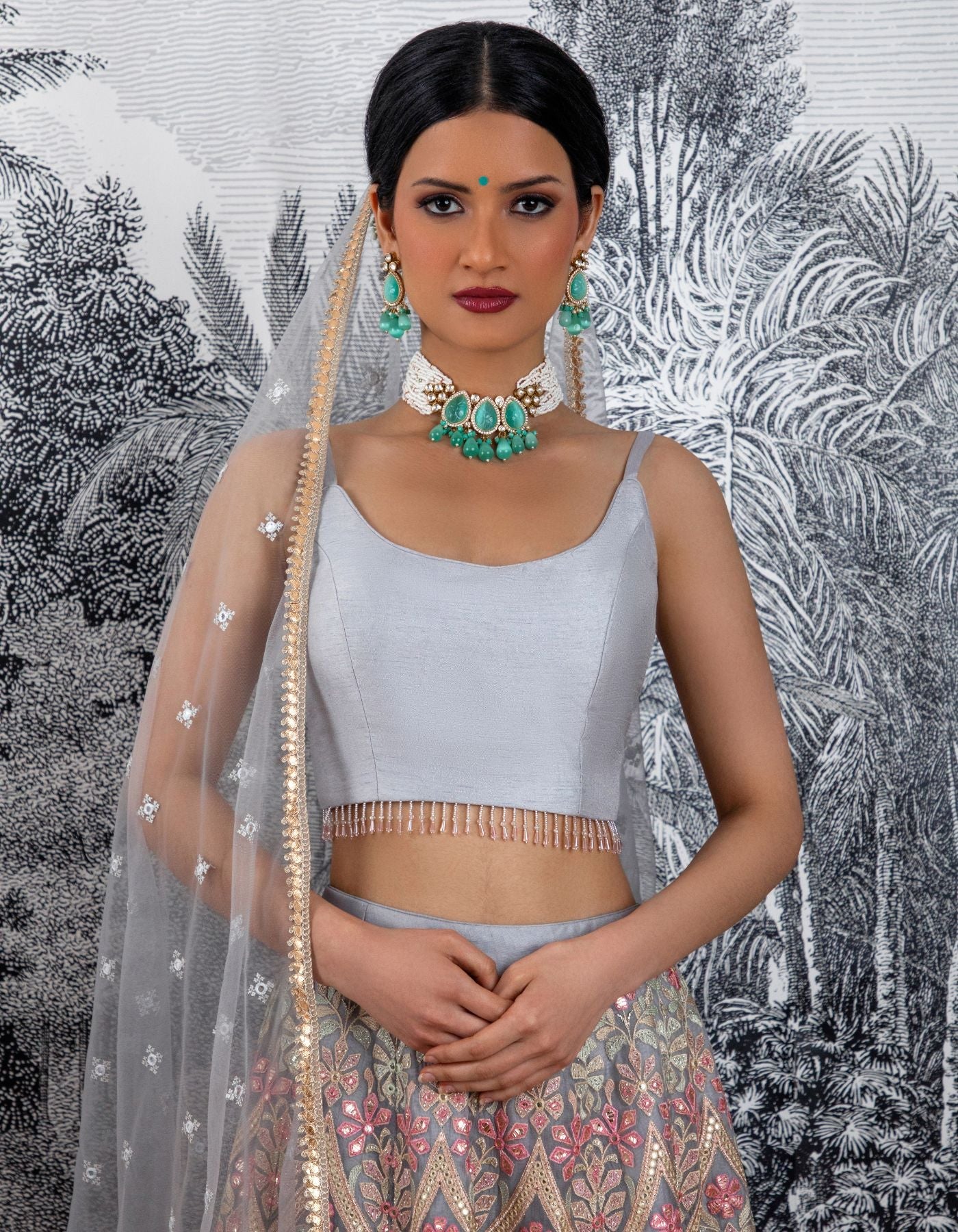 Aria Grey Lehenga