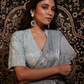 Gisele Baby Blue Ruffle Saree