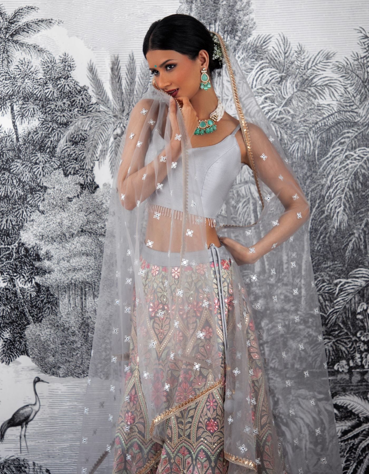 Aria Grey Lehenga