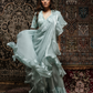 Gisele Baby Blue Ruffle Saree
