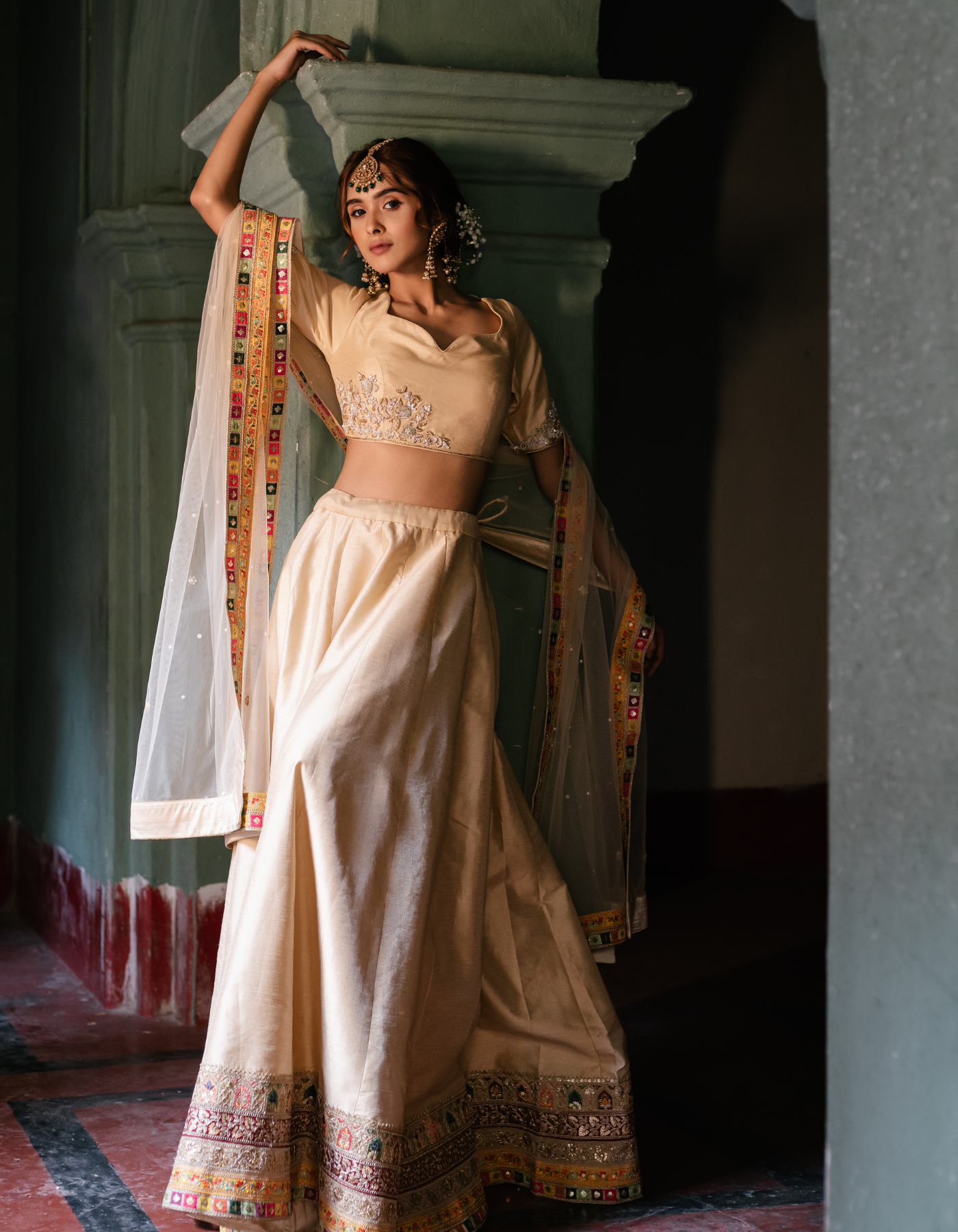 Sample Sale: Champagne Gold Signature Lehenga