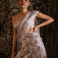 Sample Sale: Flora Organza Print Embroidered Saree