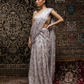 Sample Sale: Flora Organza Print Embroidered Saree