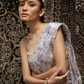 Sample Sale: Flora Organza Print Embroidered Saree