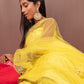 Sonny Ruched Yellow Lehenga