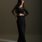 Allure Black Embroidered Co-Od