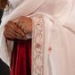 Off-White Velvet Signature Embroidered Shawl