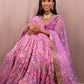 Sample Sale: Violet Purple Ruched Lehenga