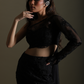 Allure Black Embroidered Co-Od