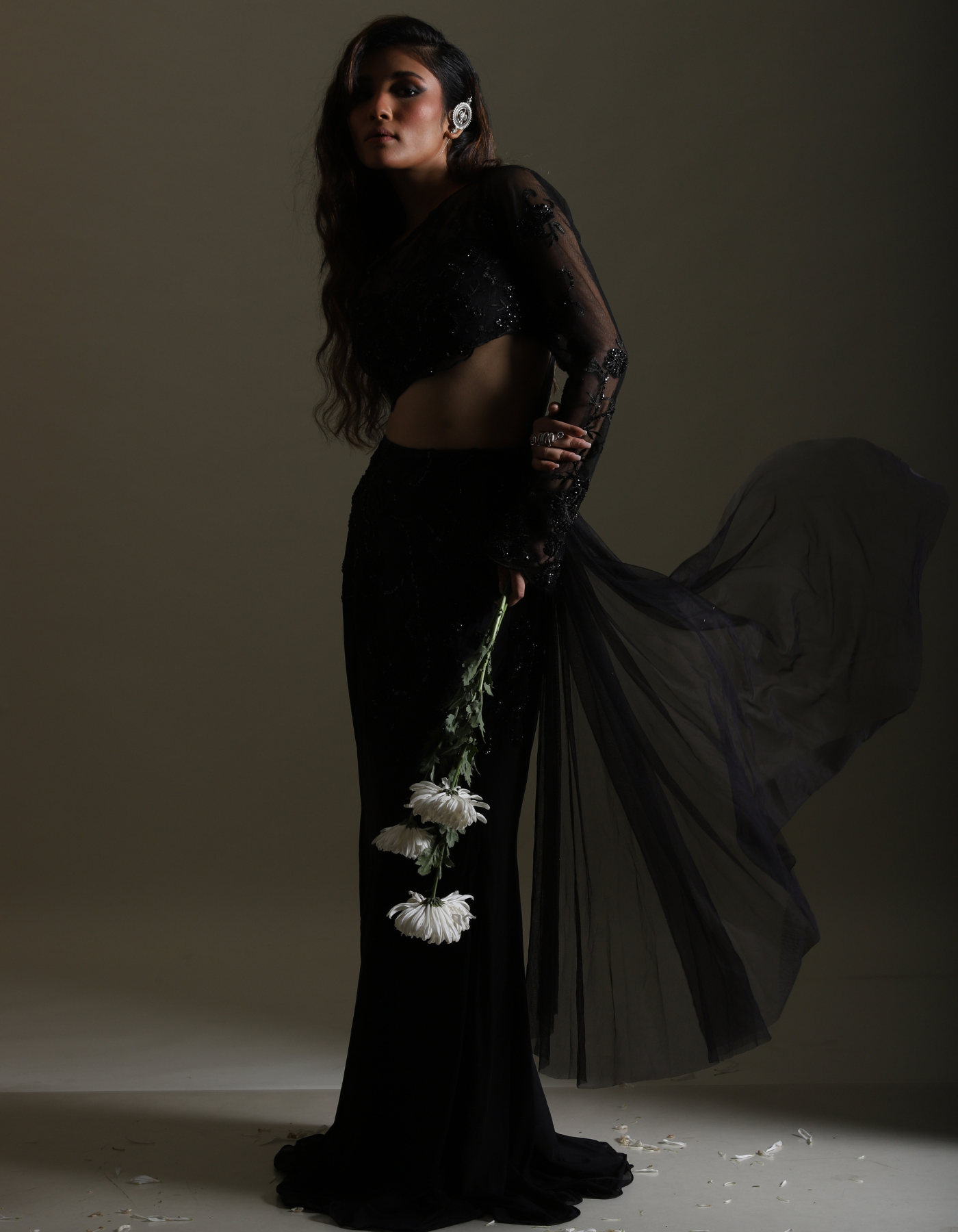 Sample Sale: Allure Black Embroidered Co-Od