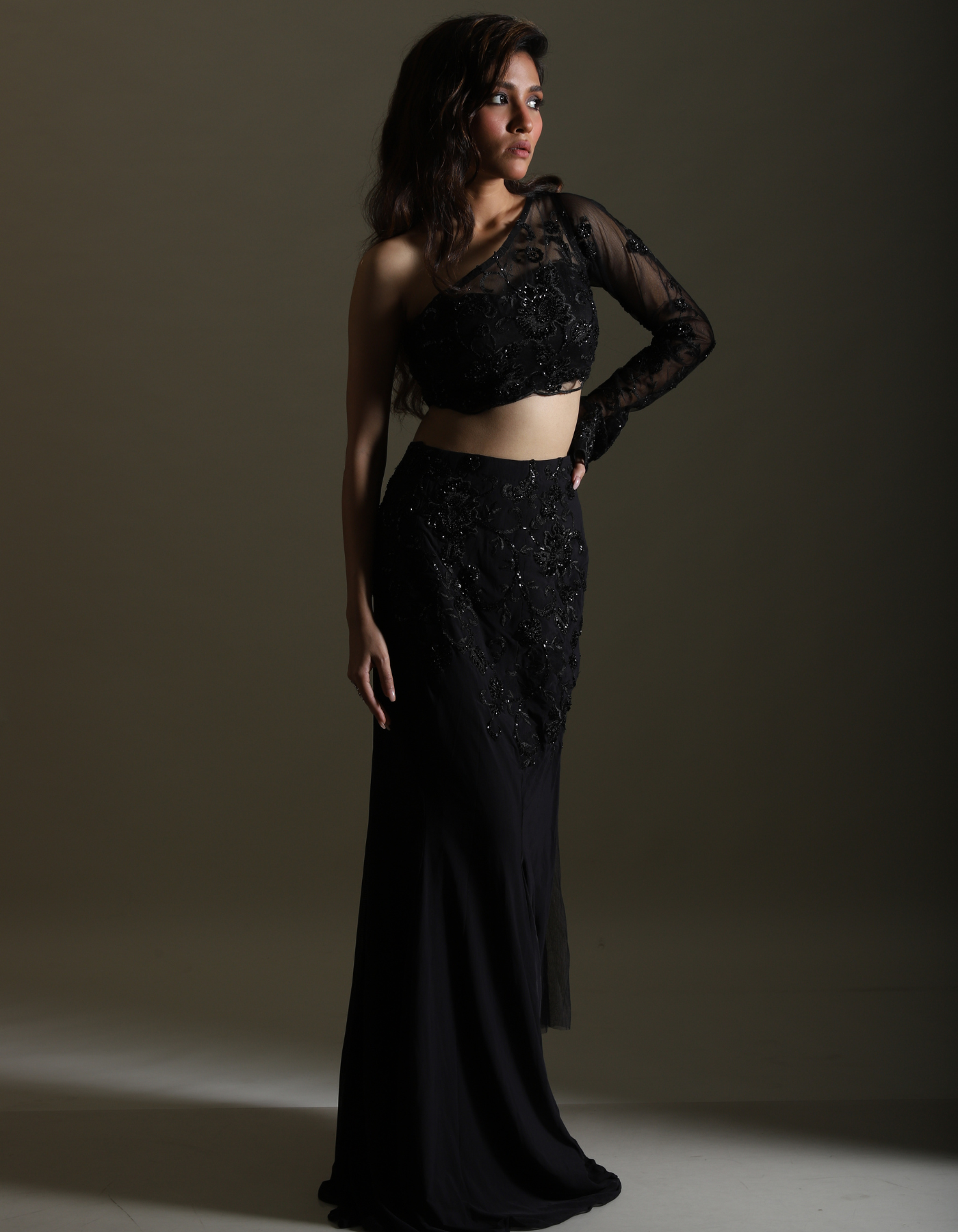 Sample Sale: Allure Black Embroidered Co-Od
