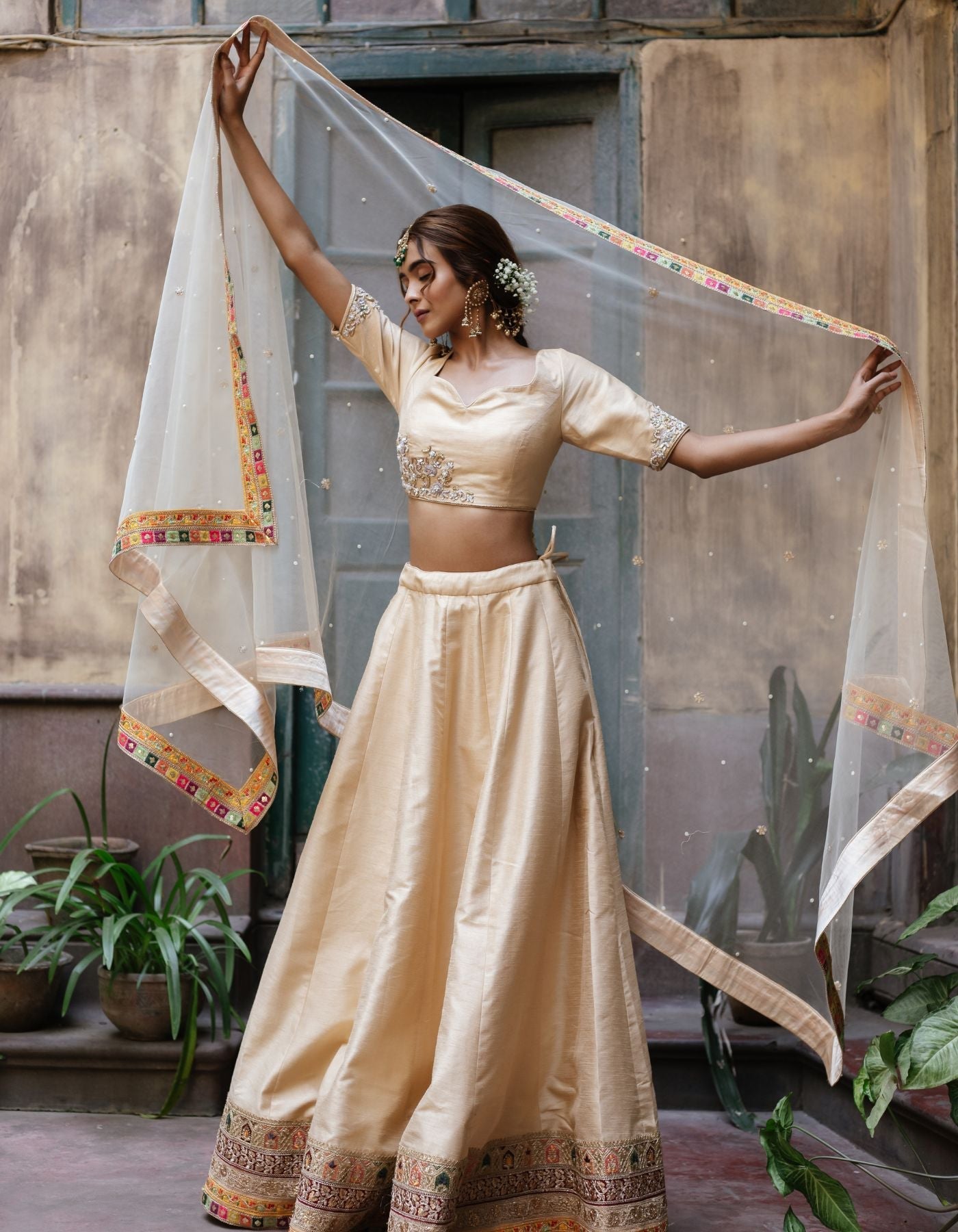 Sample Sale: Champagne Gold Signature Lehenga