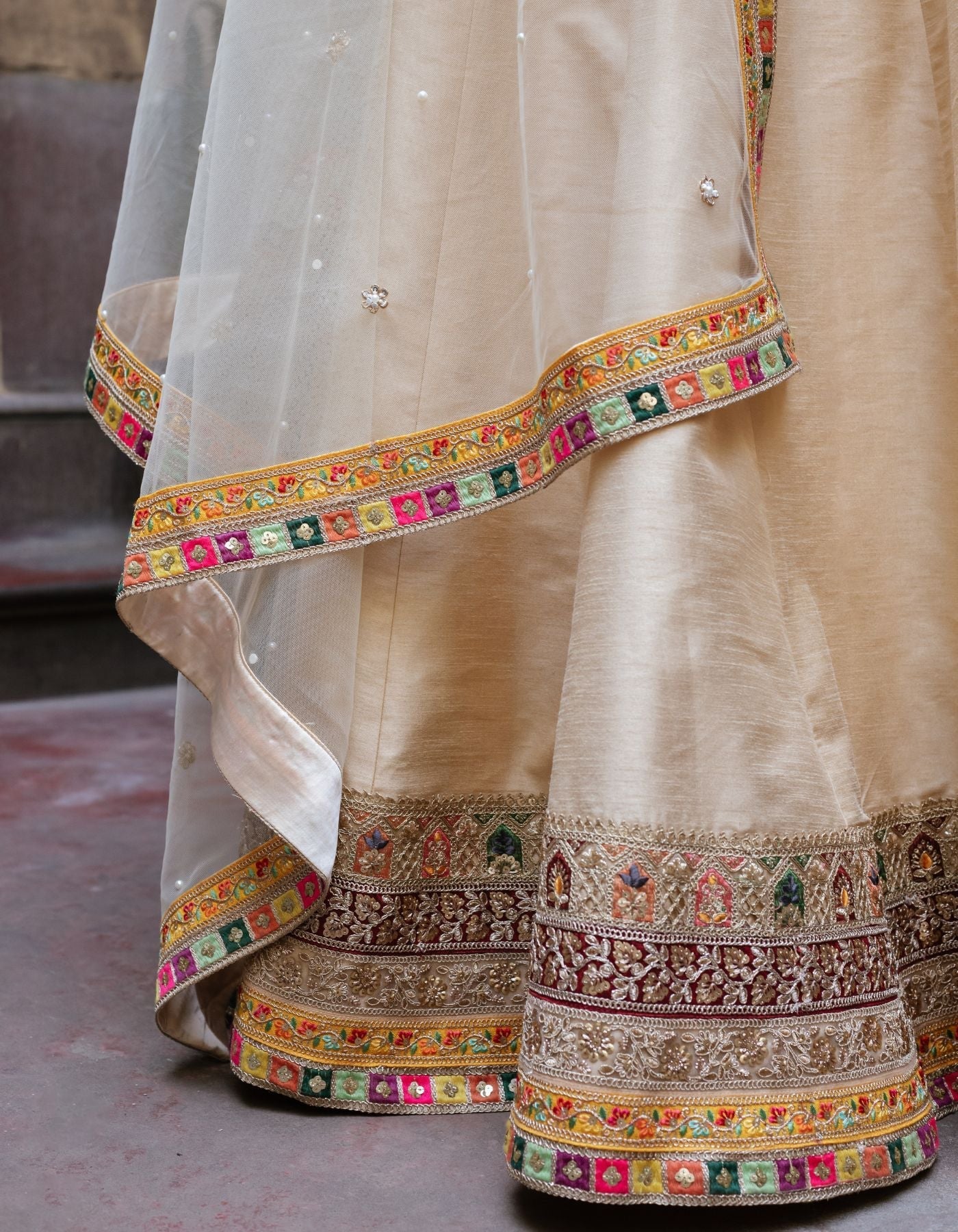 Sample Sale: Champagne Gold Signature Lehenga