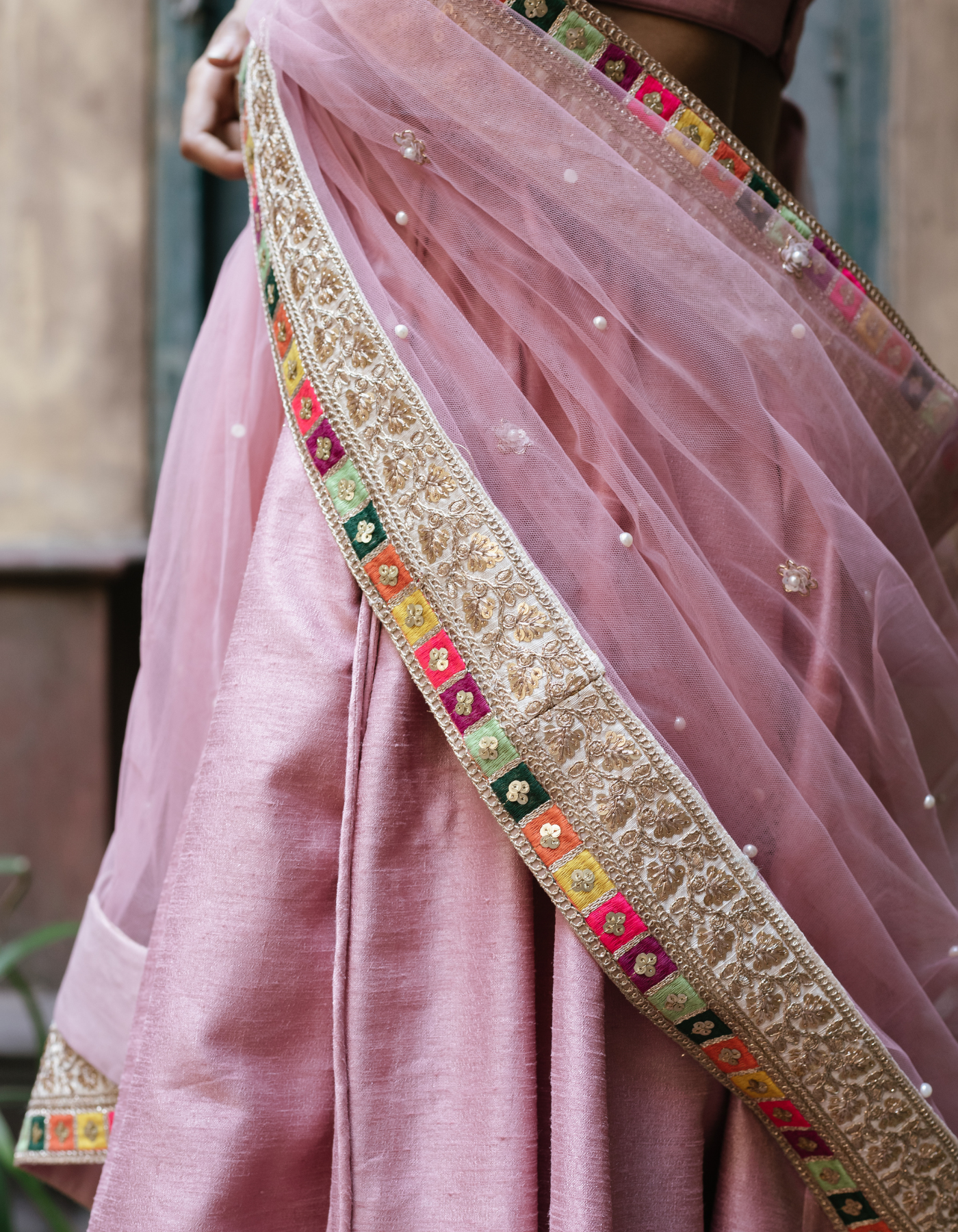 Dusky Pink Signature Lehenga