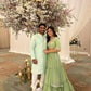 Sage Green Ruched Lehenga