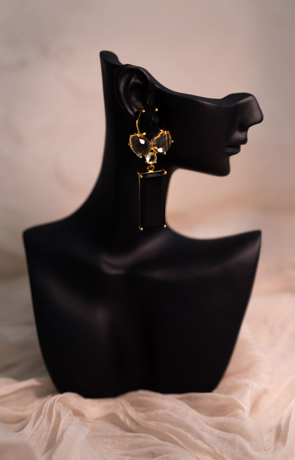 Erin Black Onyx Multi Gemstone Earrings