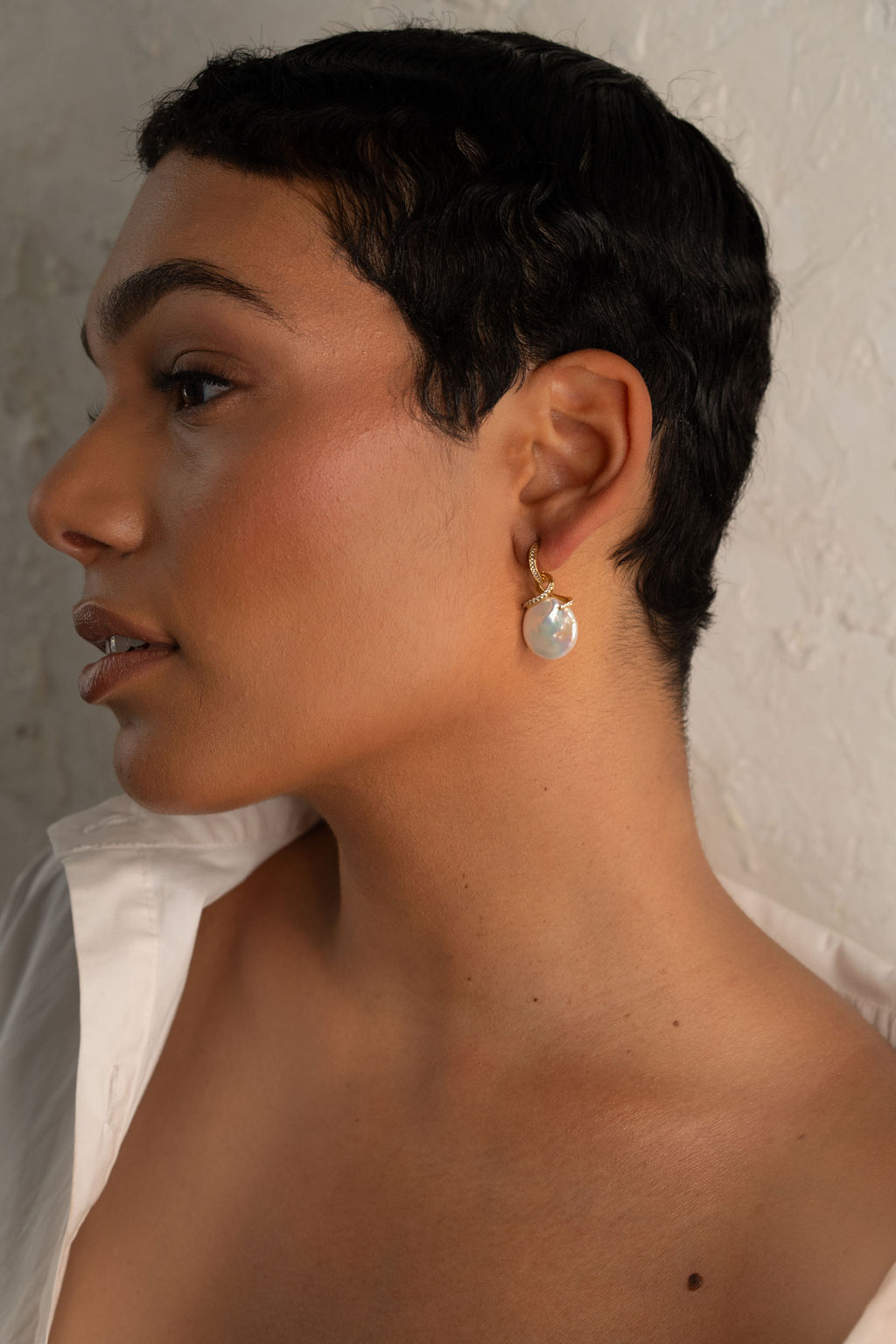 Opal Vintage Baroque Pearl Dangle Earring