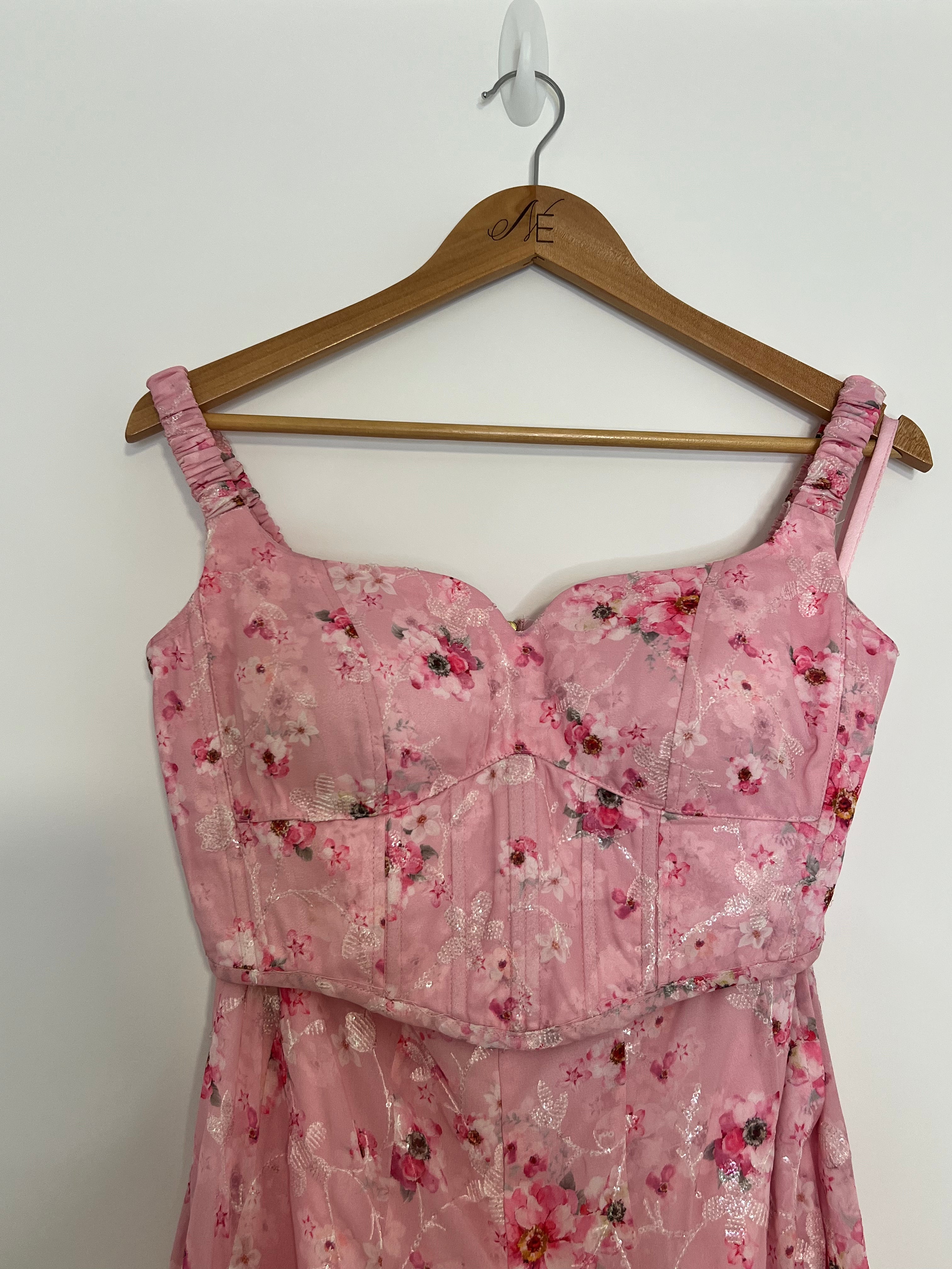 Pink Floral Corset Co-Od