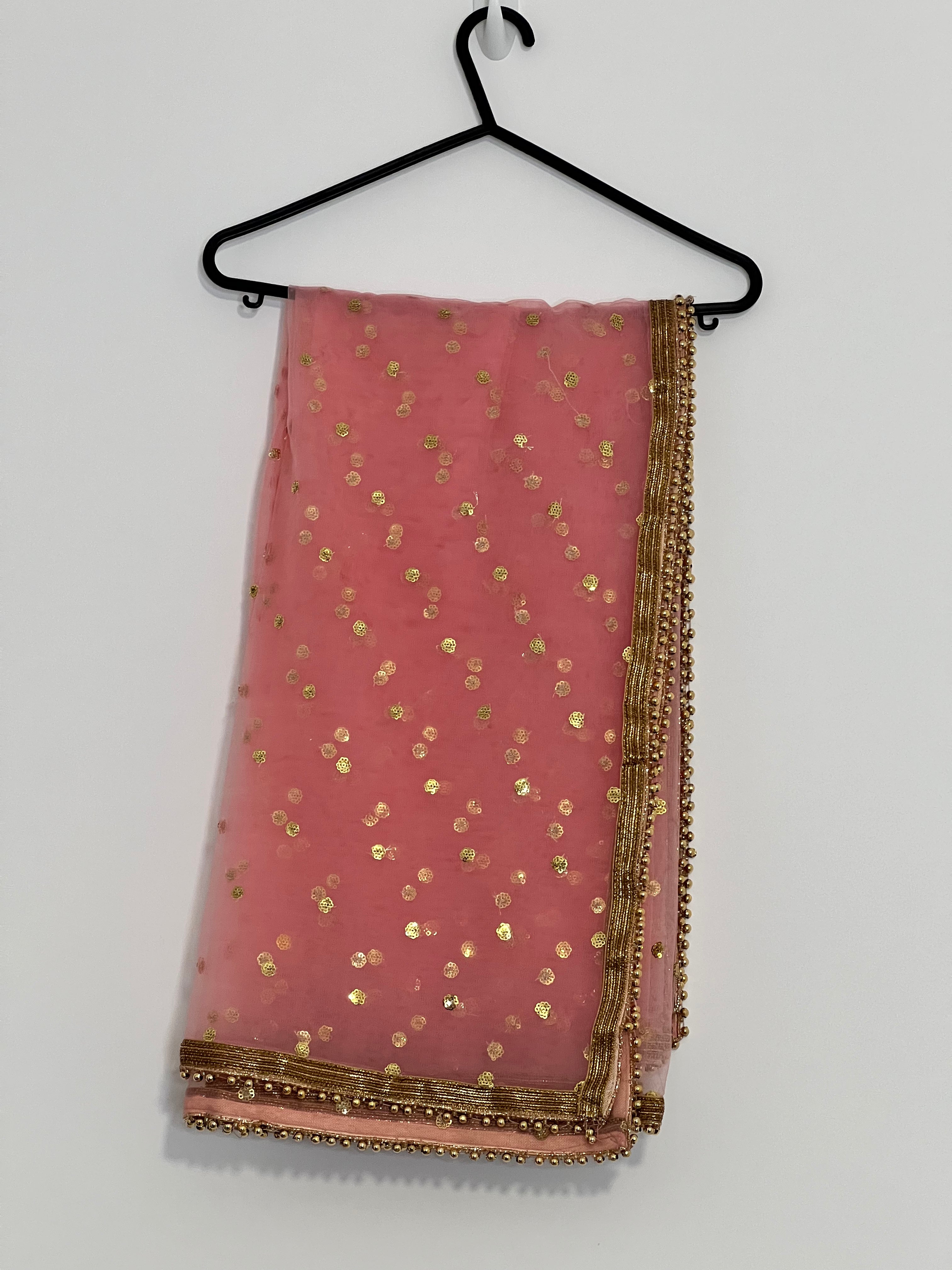 Sample Sale: Gold Boti Net Dupatta