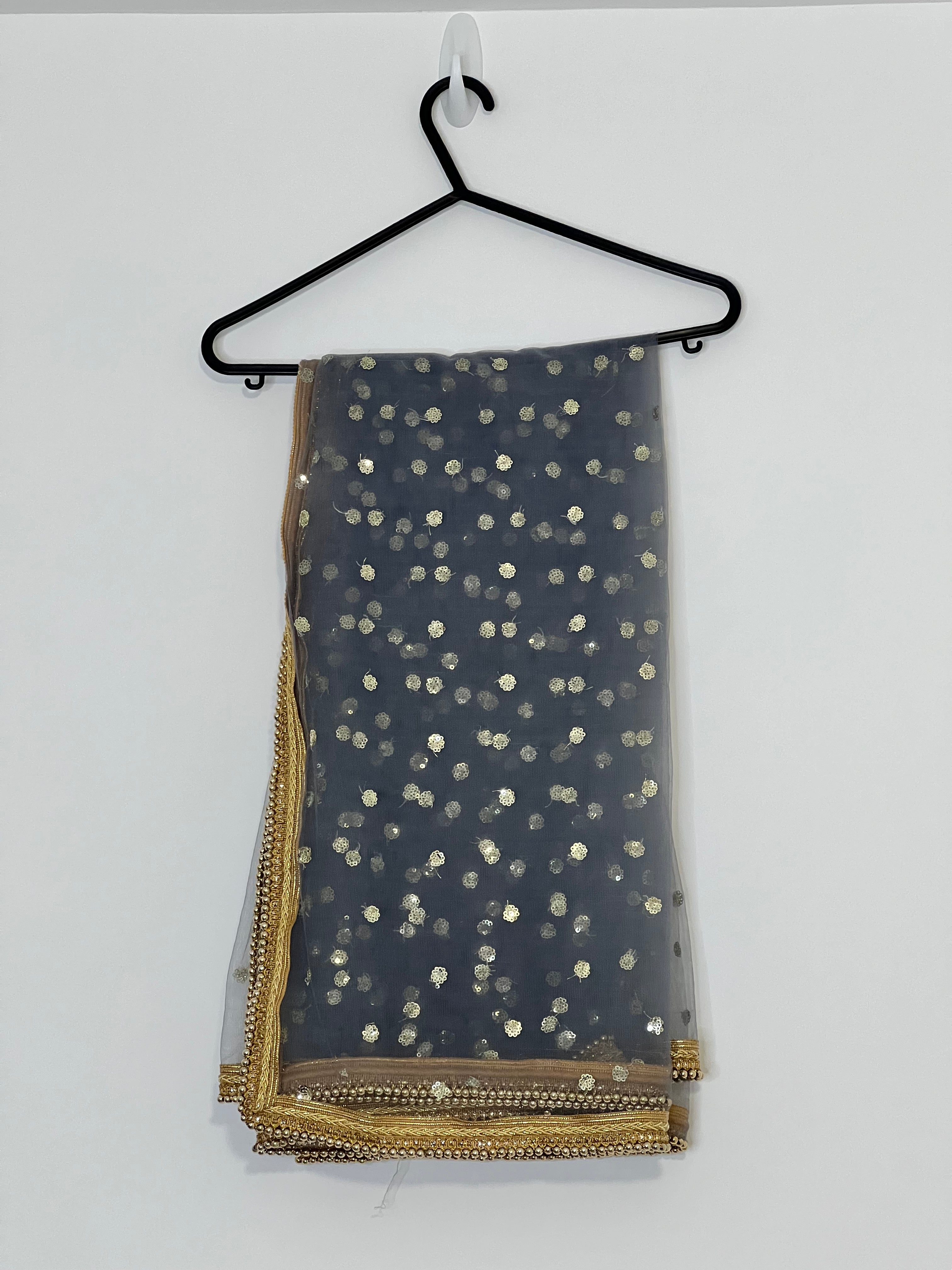 Sample Sale: Real Mirrorwork Boti Net Dupatta