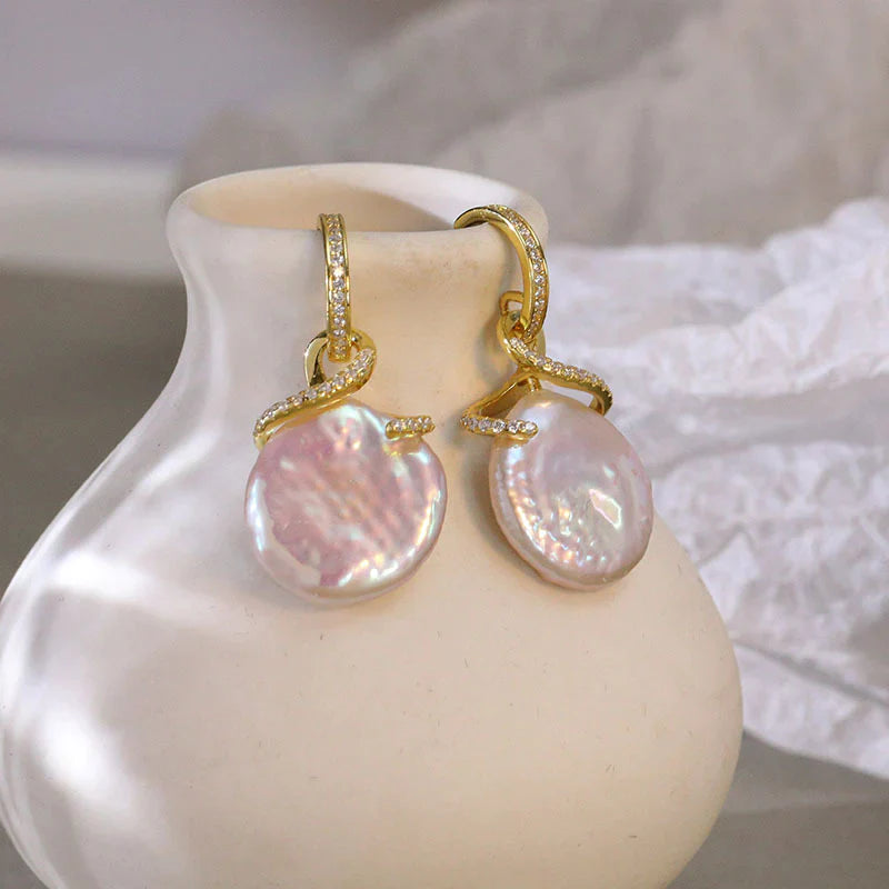 Opal Vintage Baroque Pearl Dangle Earring