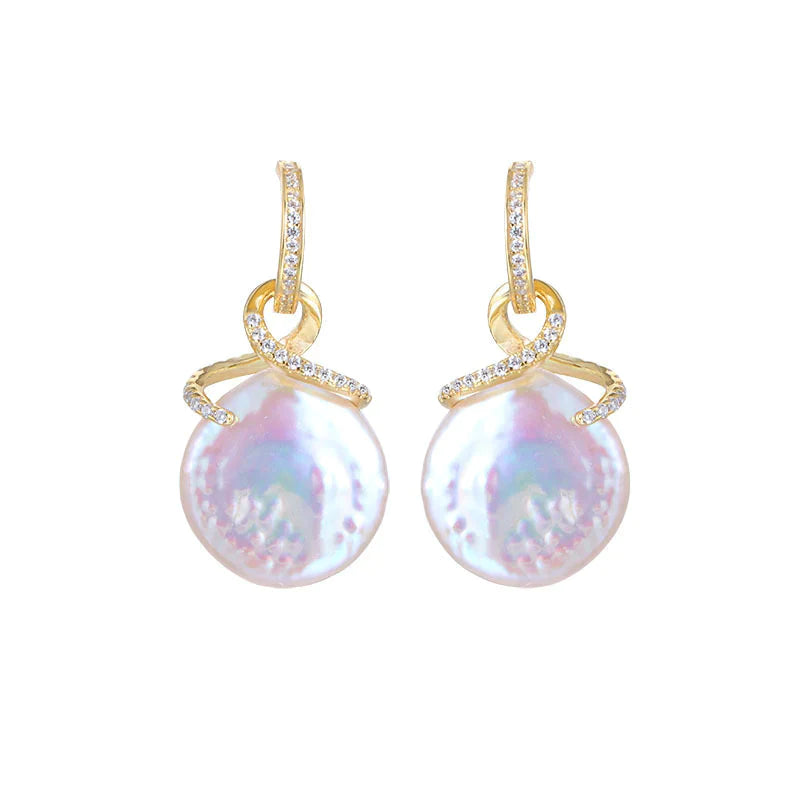 Opal Vintage Baroque Pearl Dangle Earring